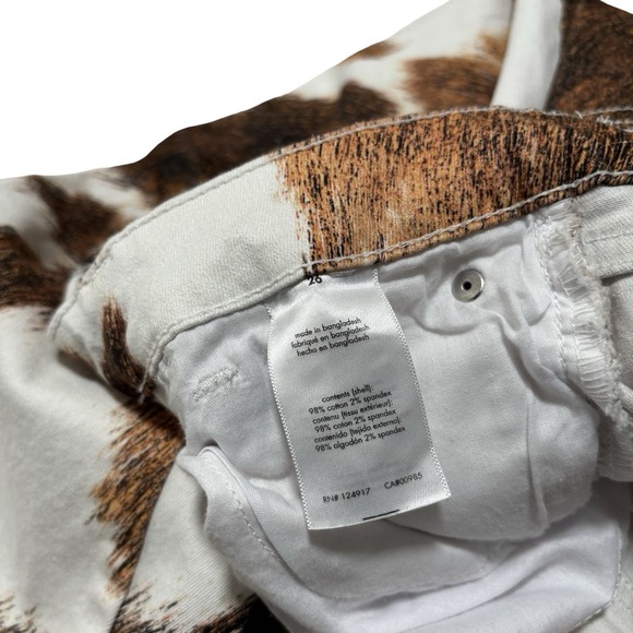 WeWoreWhat Women's Slim Cow Print Split Cuff Pants Size 26 - 27 x 33 Measured - Picture 6 of 6